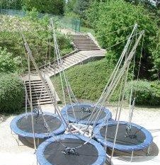 Trampoline 4 Pistes