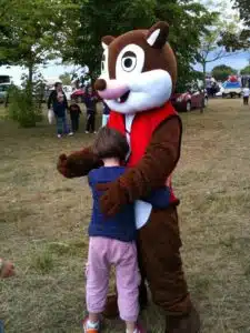 Mascotte costume enfants écureuil